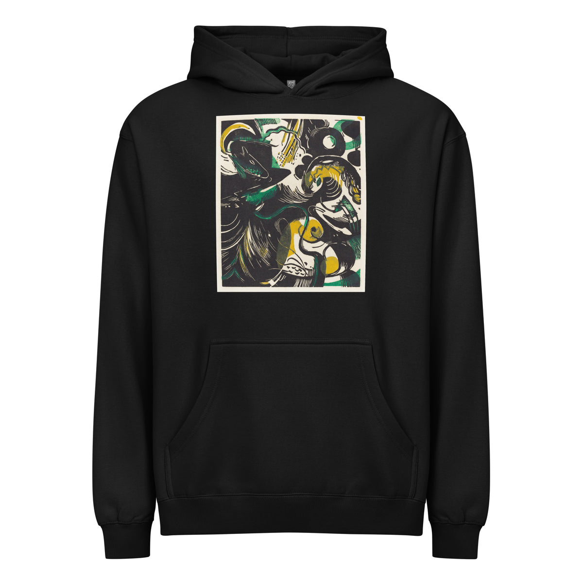 Black Hoodie Genesis II Schopfungsgeschichte II Print Signature