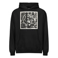 Black Hoodie Lizards Print Signature