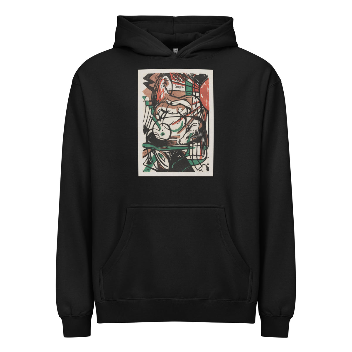 Black Hoodie The Birth Of Horses Print Signature