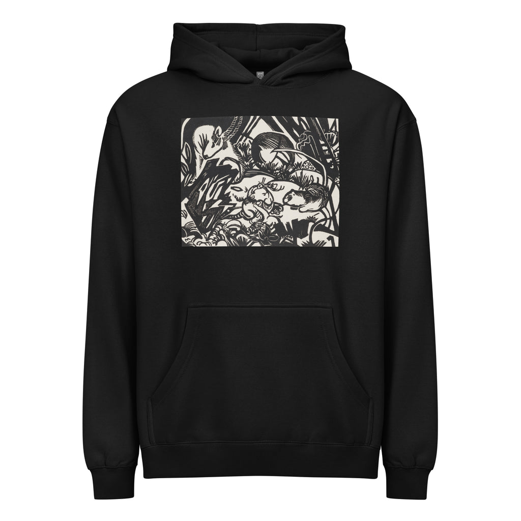 Black Hoodie From The Animal Legend Genius Print Signature