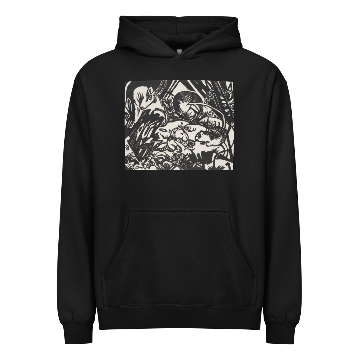 Black Hoodie From The Animal Legend Genius Print Signature