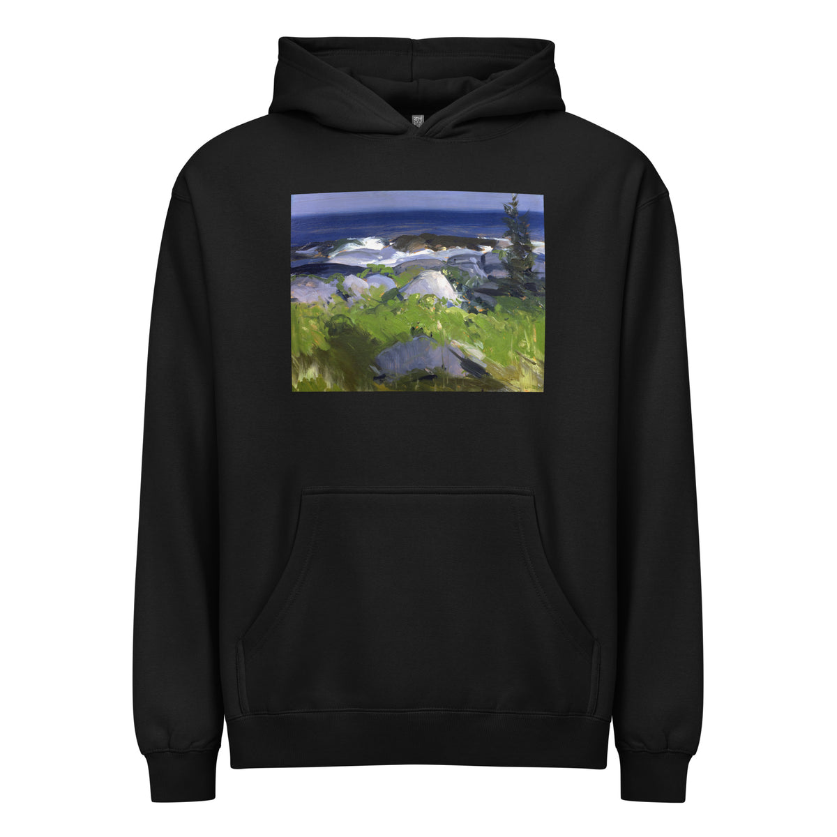 Black Hoodie Vine Clad Shore Monhegan Island Signature