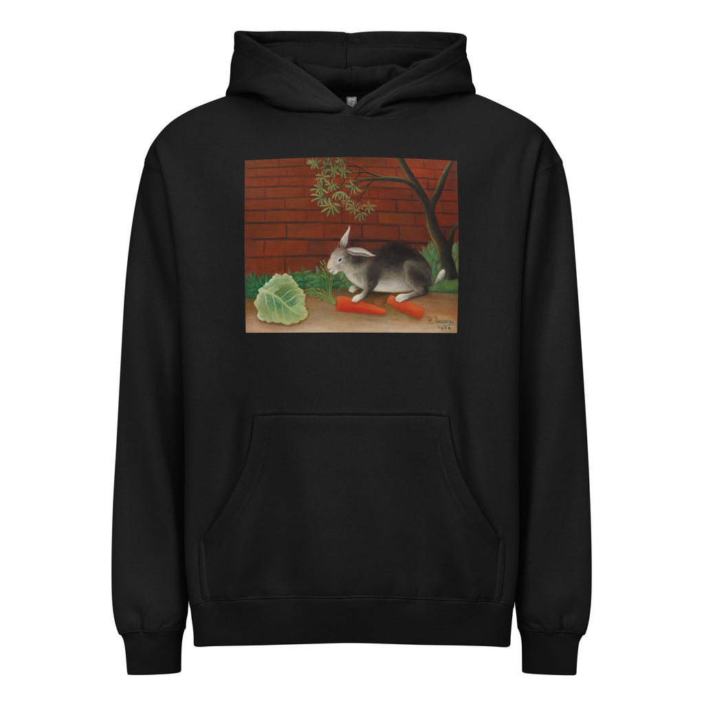 Black Hoodie The Rabbit Meal Le Repas Du Lapin Signature