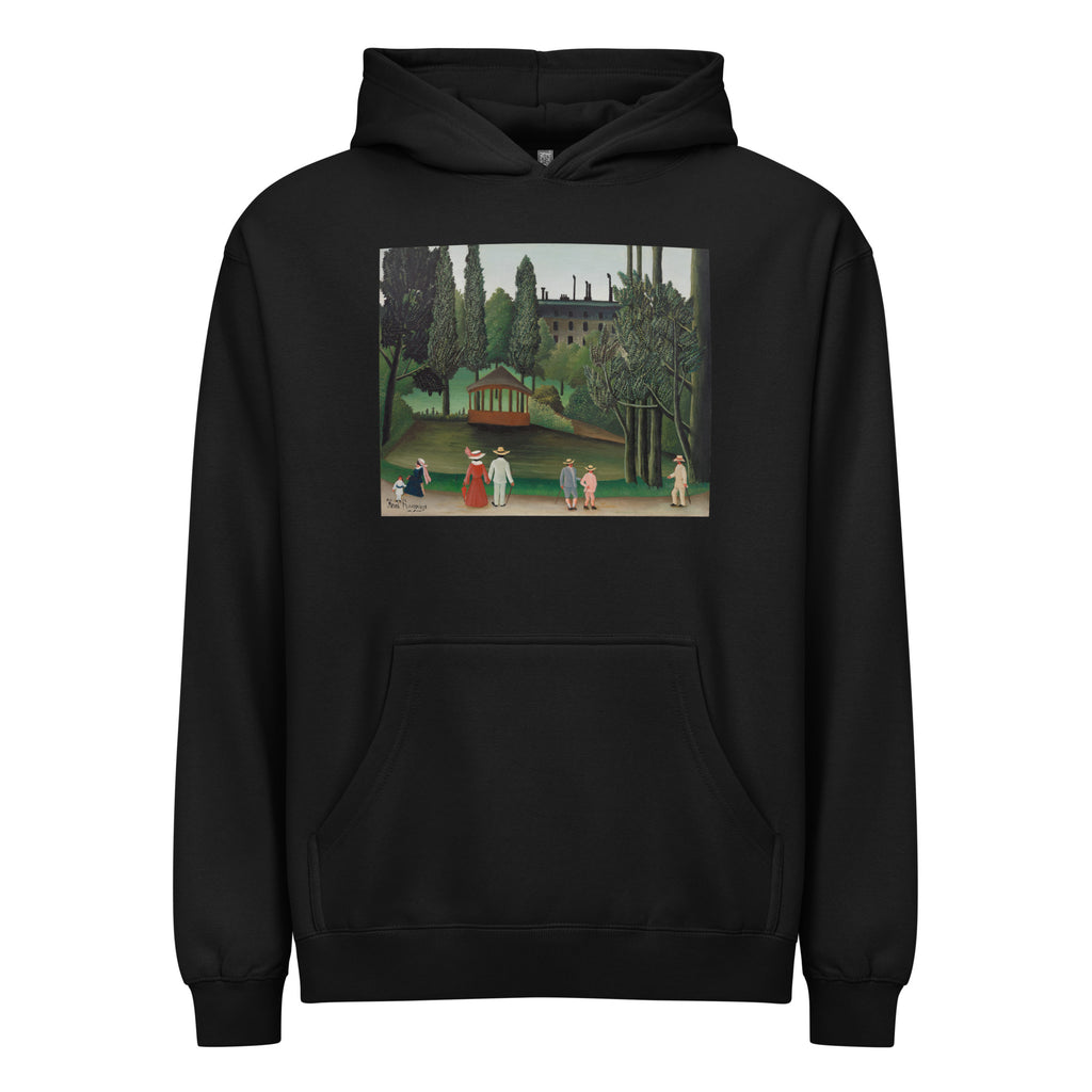 Black Hoodie View Of Montsouris Park The Kiosk Vue Du Parc Montsouris Le Kiosque Signature