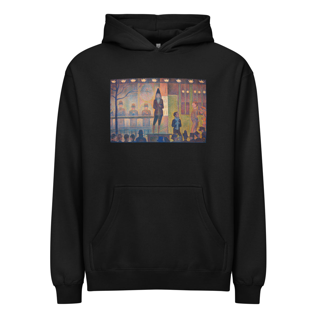 Black Hoodie Georges Seurat Circus Sideshow Signature