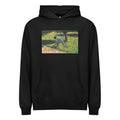 Black Hoodie Peasant With A Hoe Signature