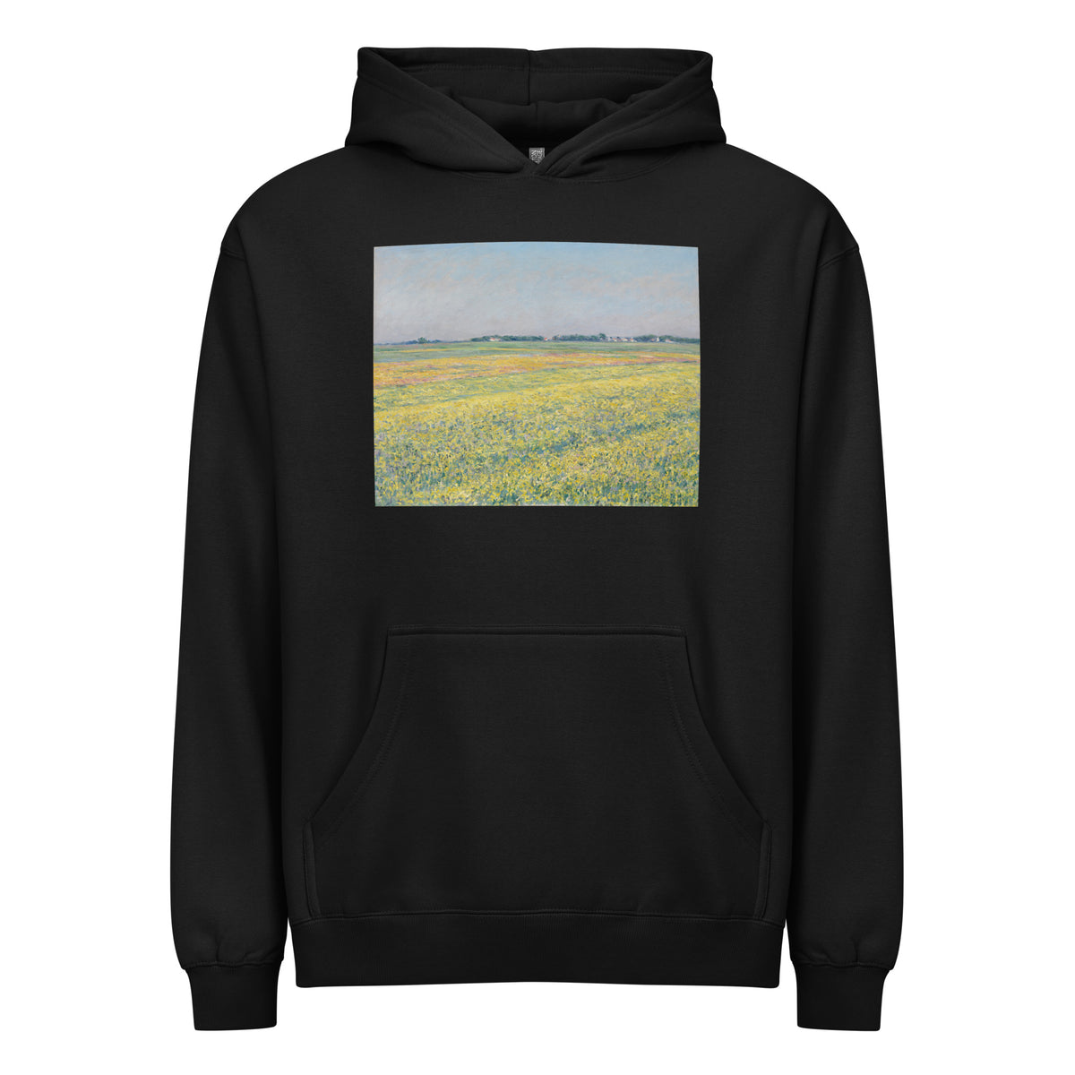 Black Hoodie The Plain Of Gennevilliers Yellow Fields Signature
