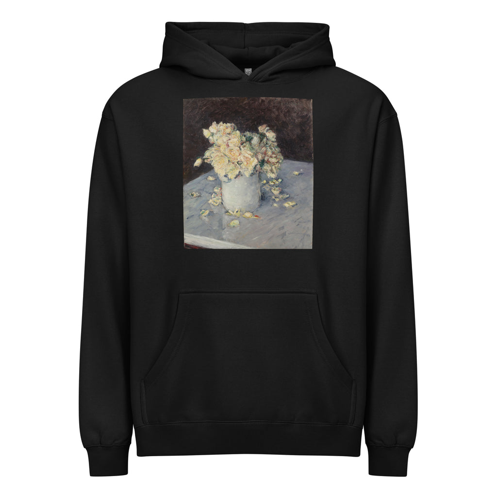 Black Hoodie Yellow Roses In A Vase Signature