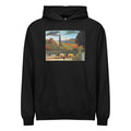 Black Hoodie Henri Rousseau Seine And Eiffel-Tower In The Sunset Famous Painting Signature