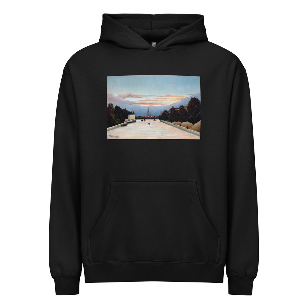 Black Hoodie Henri Rousseau The Eiffel Tower Famous Painting Signature