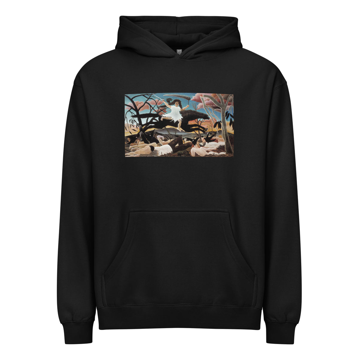 Black Hoodie Henri Rousseau War La Guerre Famous Painting Signature