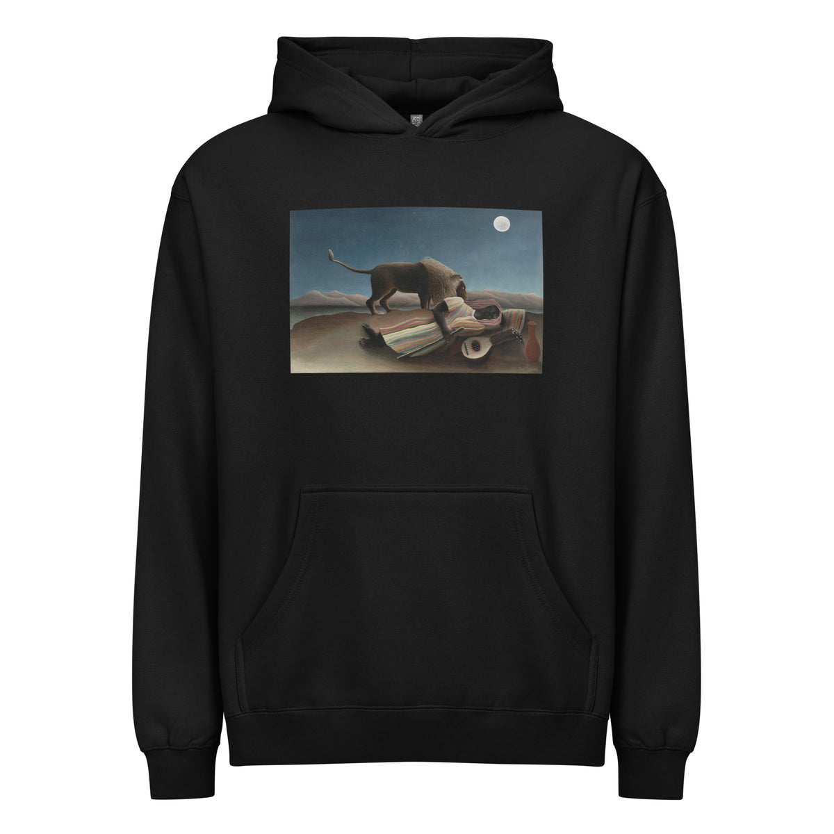 Black Hoodie Henri Rousseau The Sleeping Gypsy La Bohemienne Endormie Famous Painting Signature