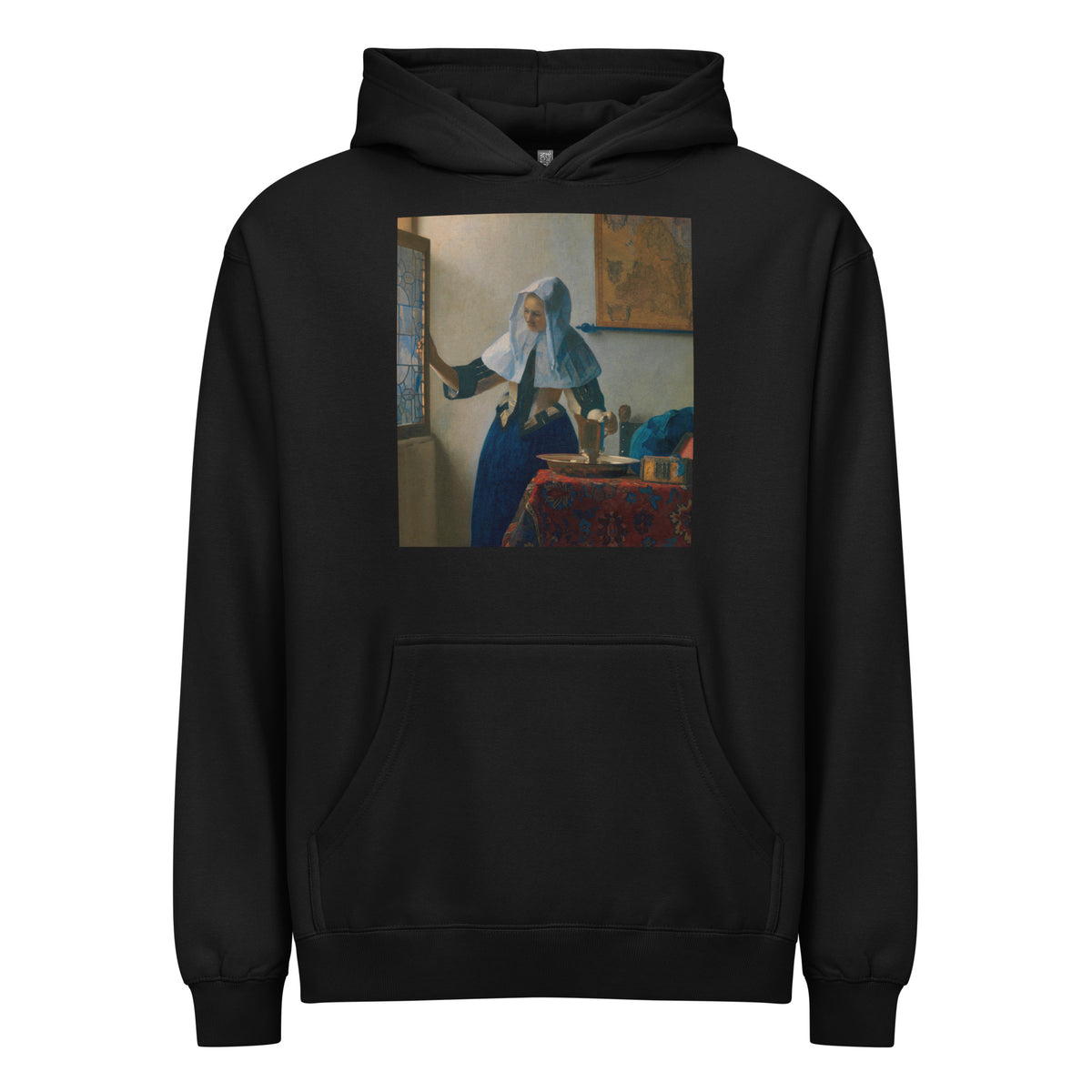 Black Hoodie Young Woman With A Water Pitcher Signature