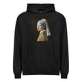 Black Hoodie Johannes Vermeer Girl With A Pearl Earring Famous Painting Signature