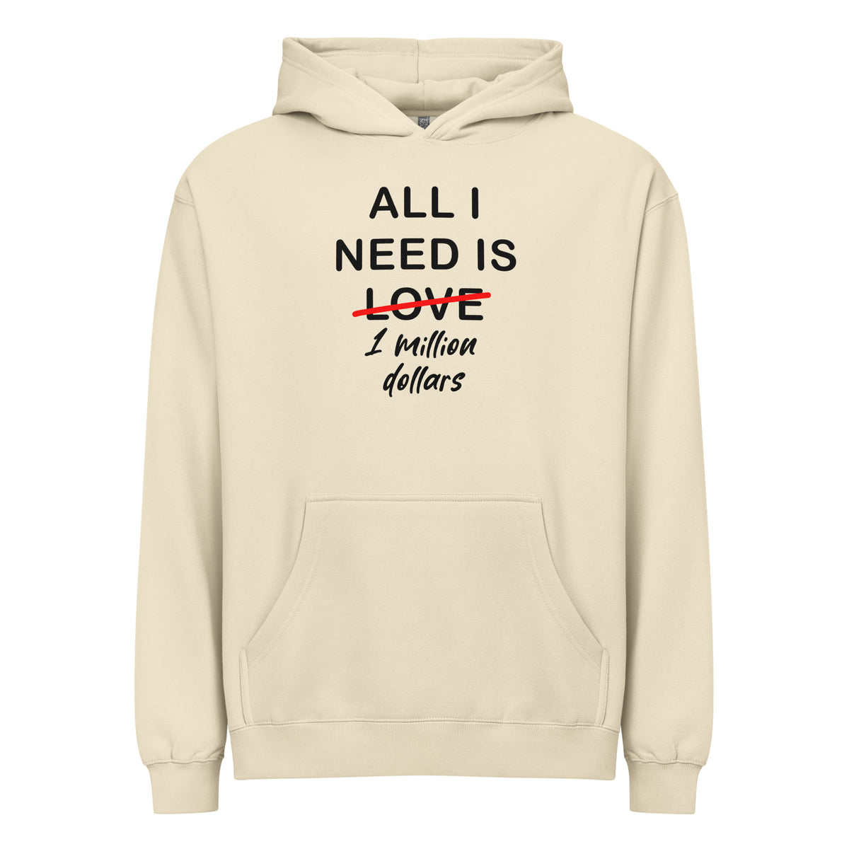 Hoodie All I Need Is 1 Million Dollars Signature