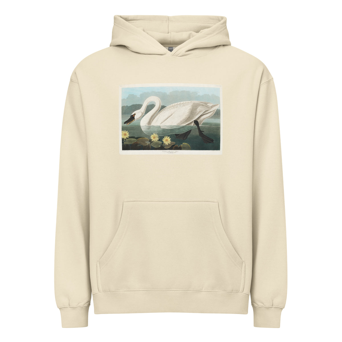 Hoodie Common American Swan - John James Audubon 1827 Signature