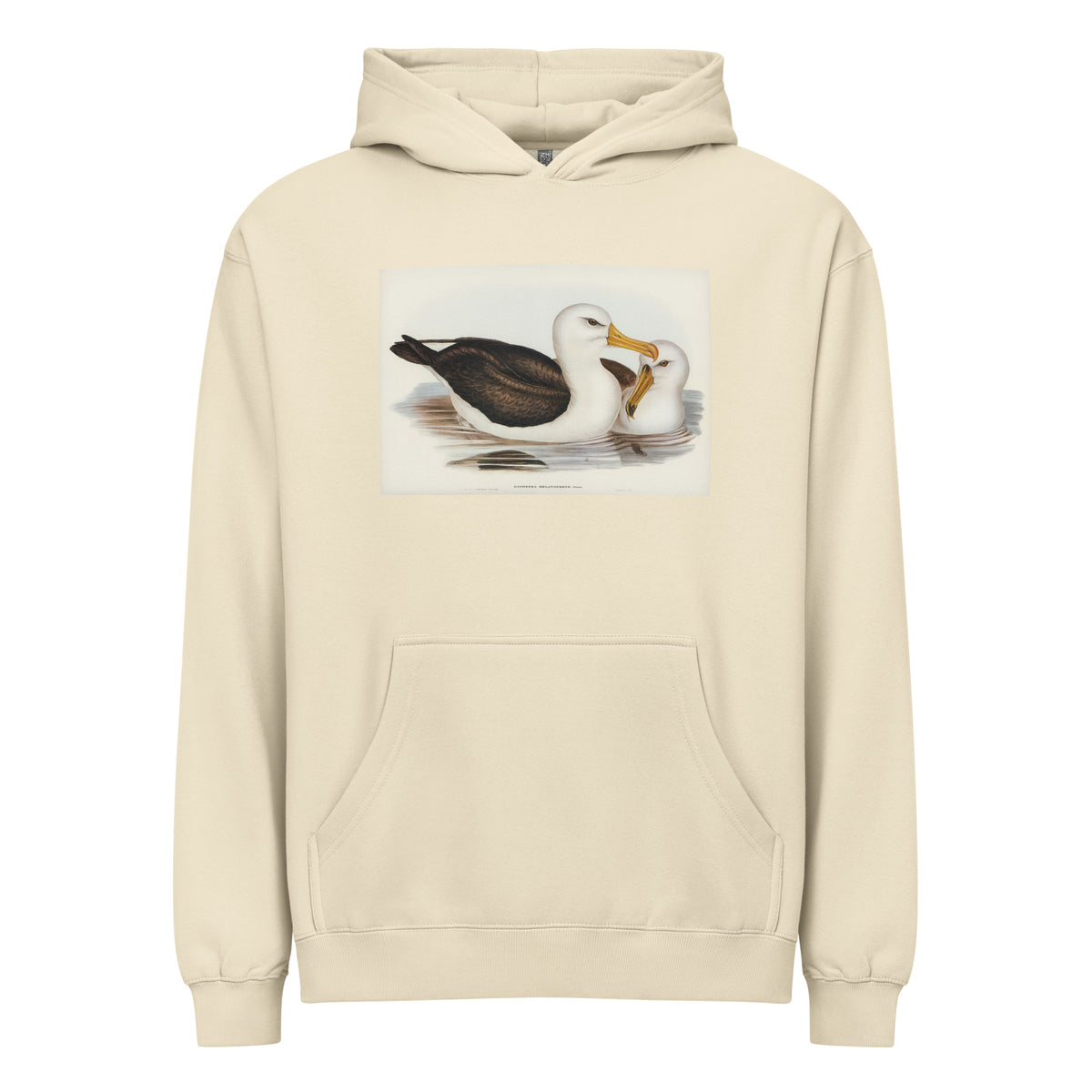 Hoodie Black-Eyebrowed Albatros Diomedea Melanophrys Illustrated - Elizabeth Gould 1804 Signature