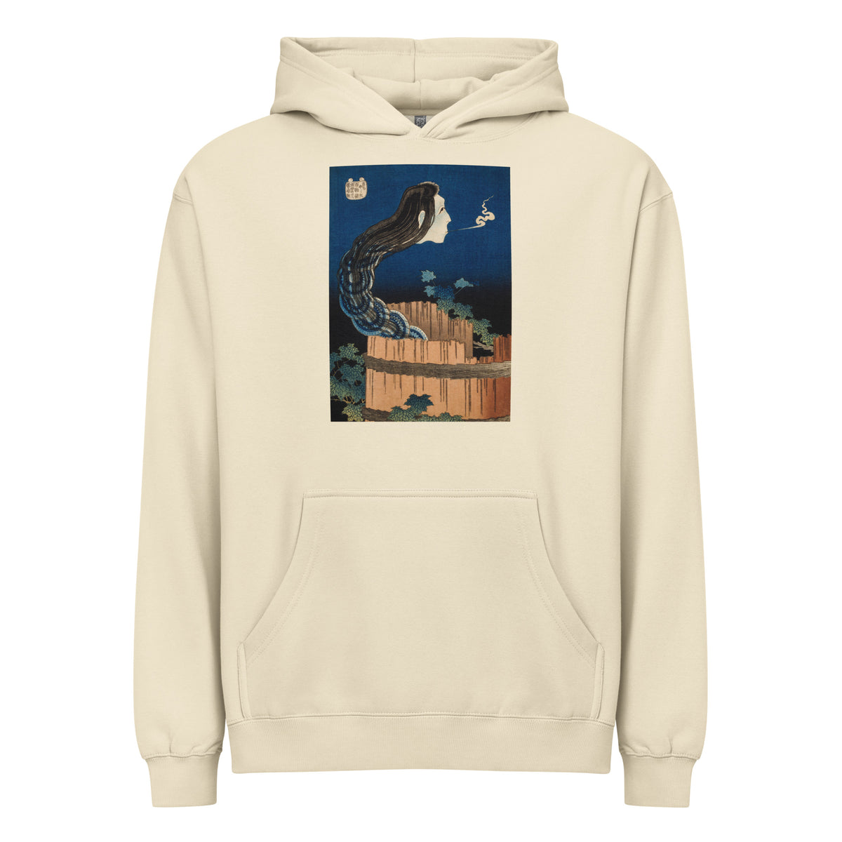 Hoodie The Plate Mansion - Katsushika Hokusai 1760 Signature