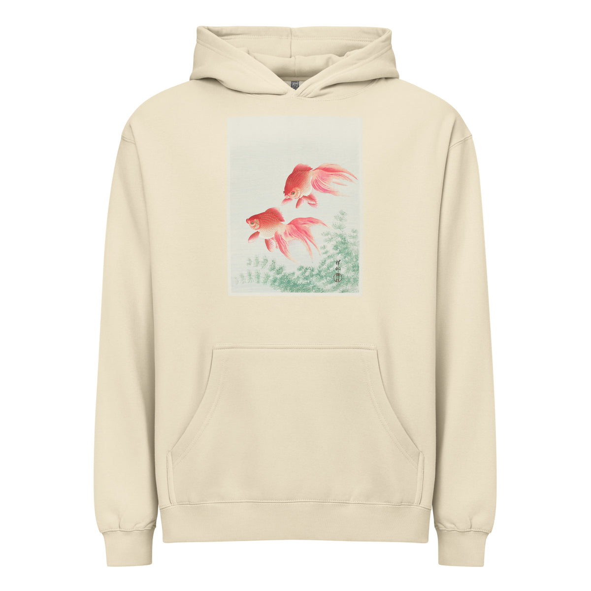 Hoodie Two Veil Goldfish - Ohara Koson 1926 Signature