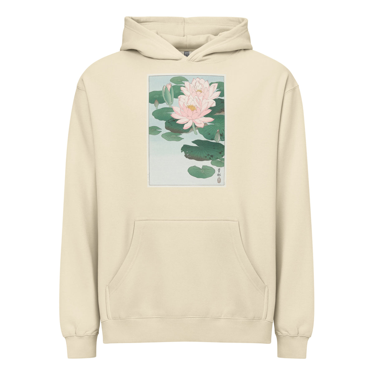 Hoodie Water Lily - Ohara Koson 1920 Signature