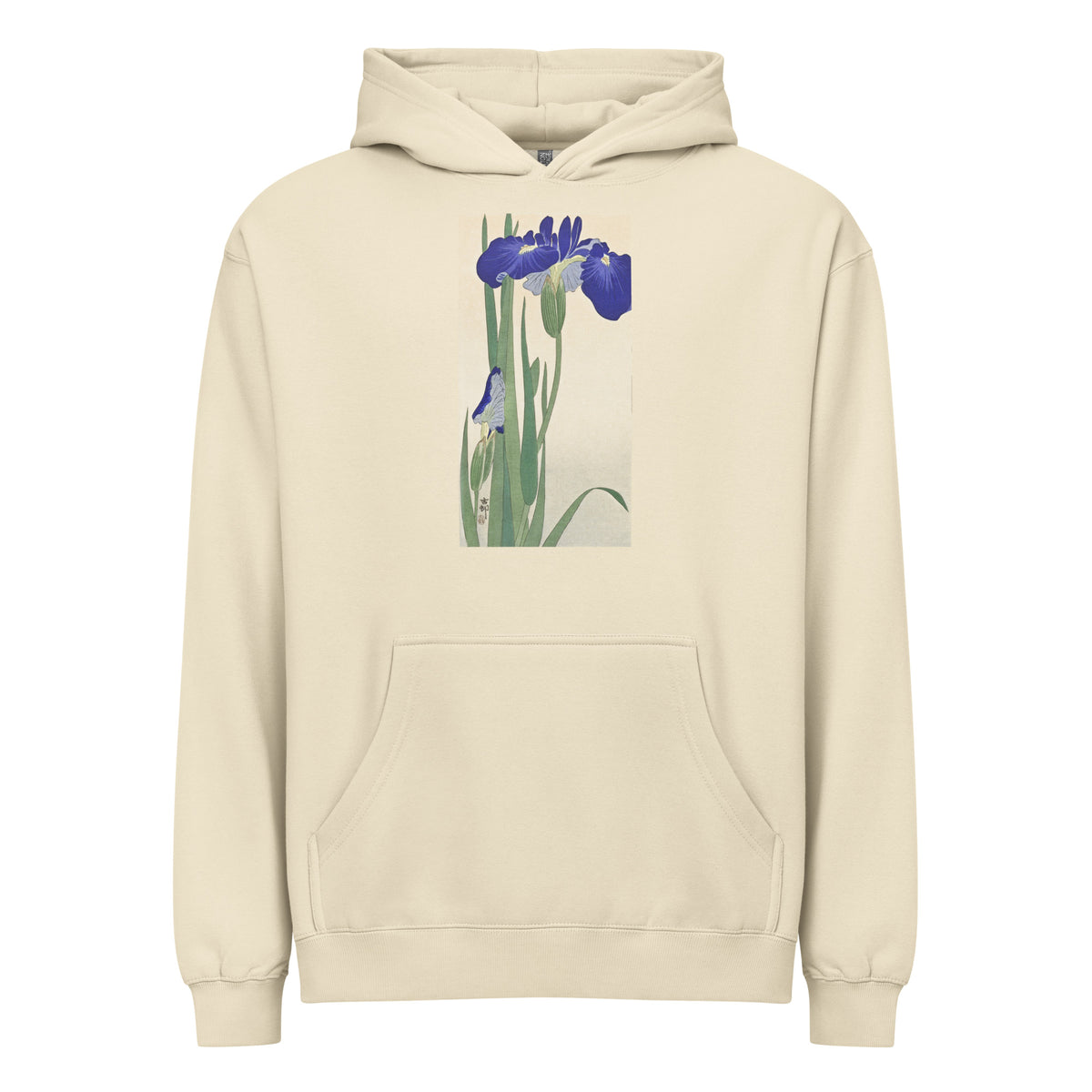 Hoodie Blue Irises - Ohara Koson 1900 Signature
