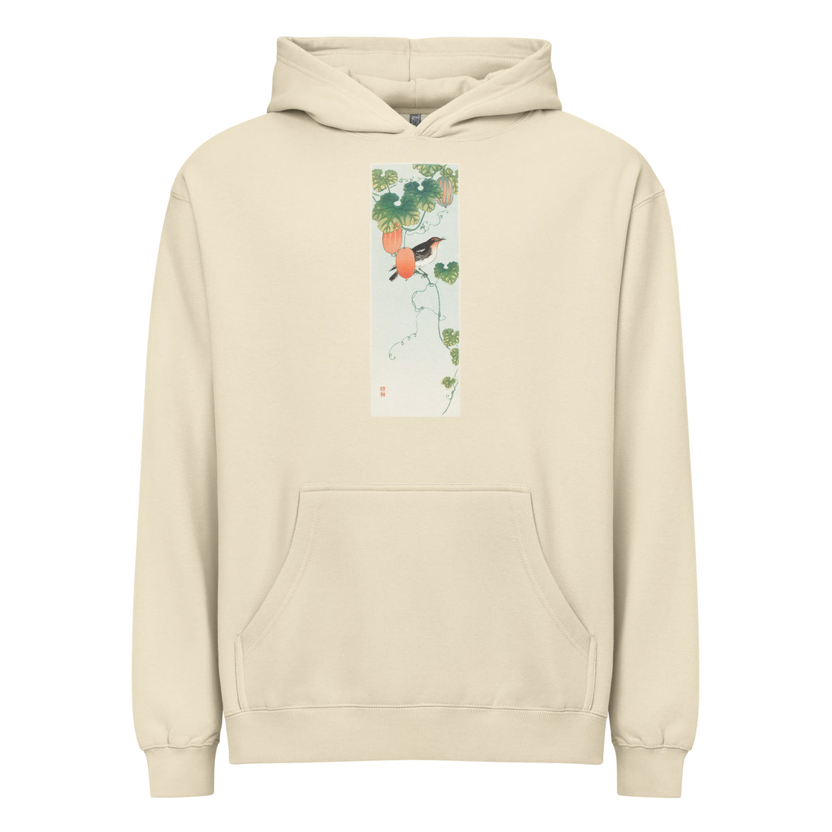 Hoodie Songbird In Cucumber Plant - Ohara Koson 1925 Signature