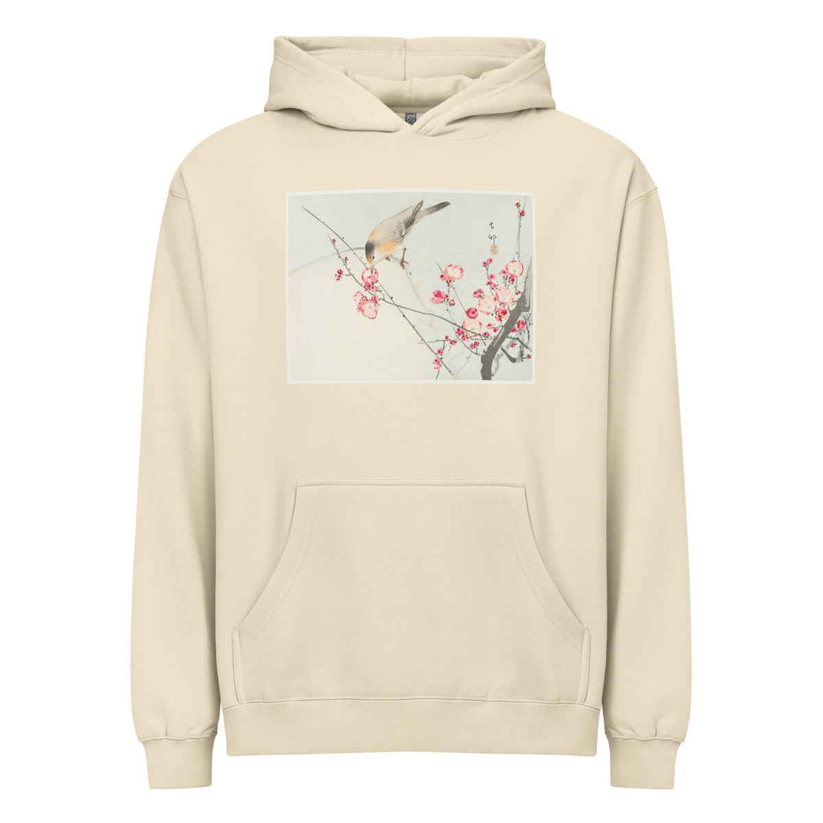 Hoodie Songbird On Blossom Branch - Ohara Koson 1900 Signature