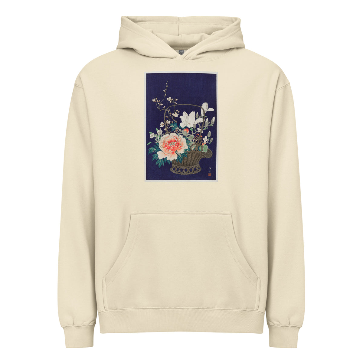 Hoodie Bamboo Flower Basket - Ohara Koson 1932 Signature