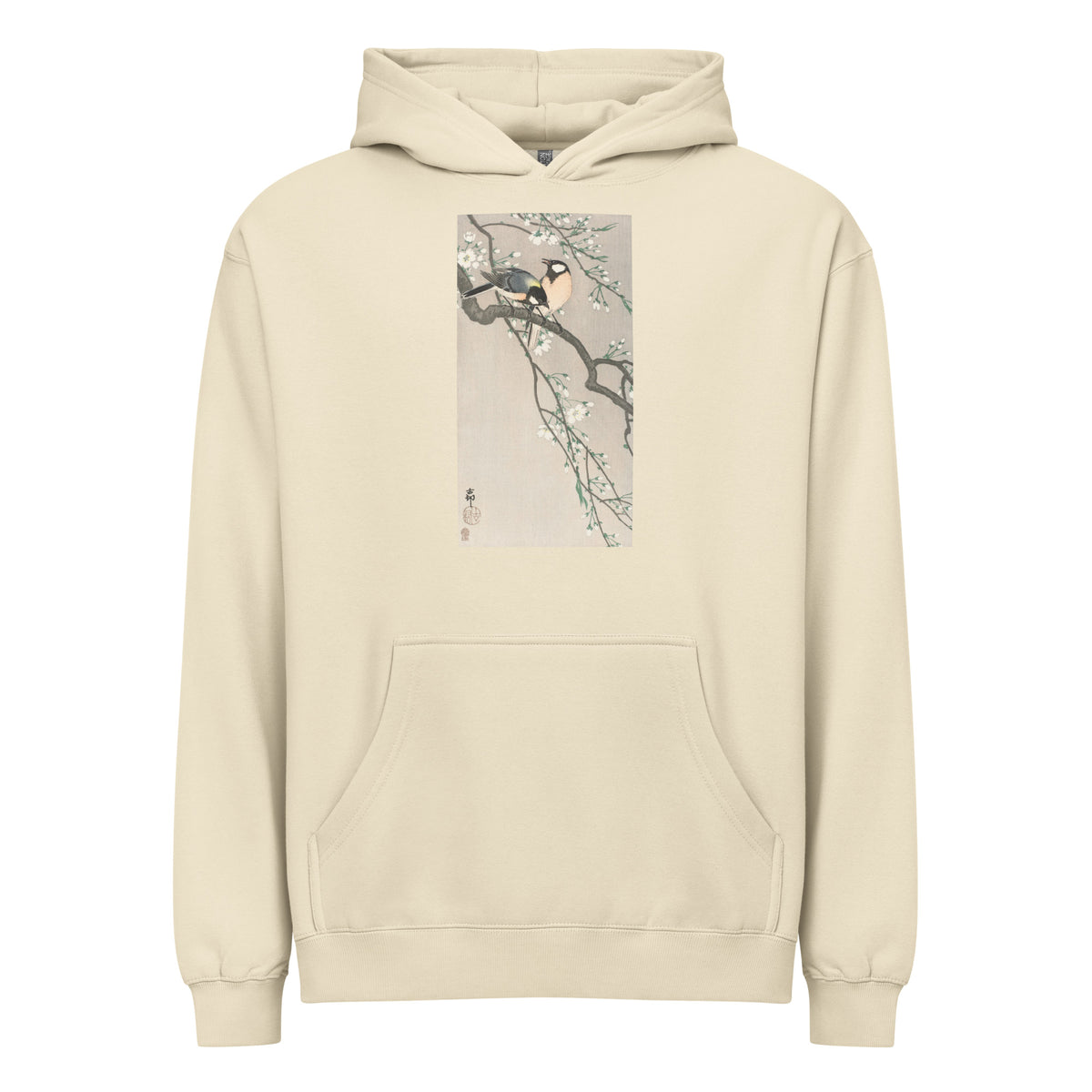 Hoodie Tits On Cherry Branch Signature
