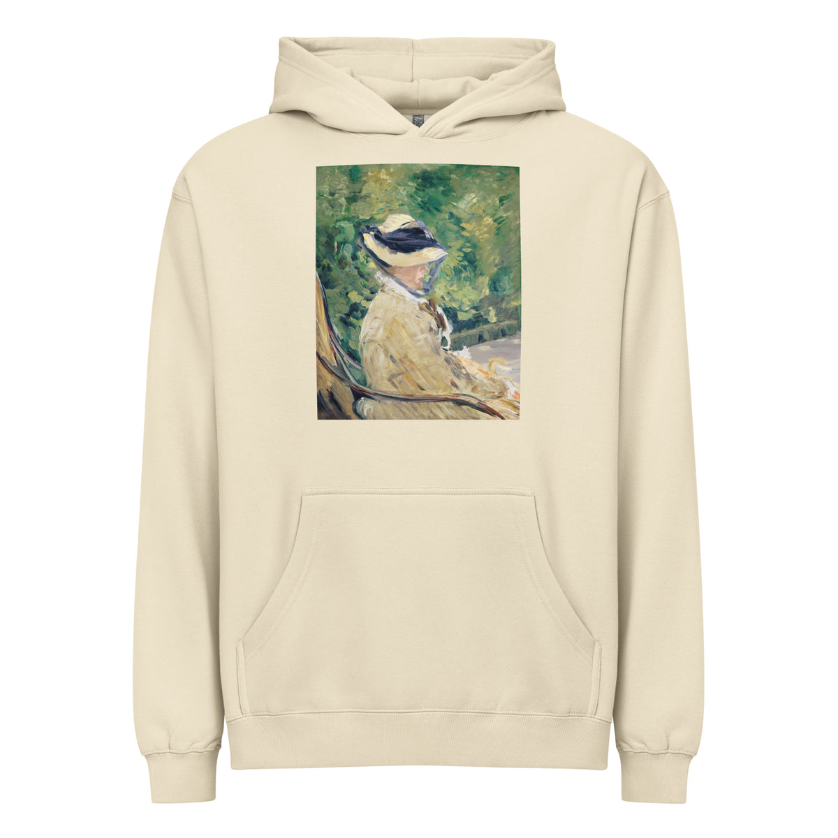Hoodie Madame Manet Suzanne Leenhoff 1830 1906 At Bellevue Painting In High Resolution Signature