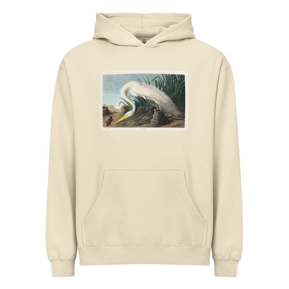 Hoodie White Heron Signature