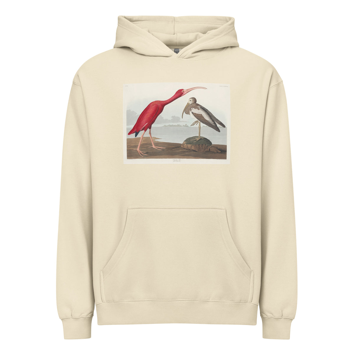 Hoodie Scarlet Ibis - John James Audubon 1827 Signature