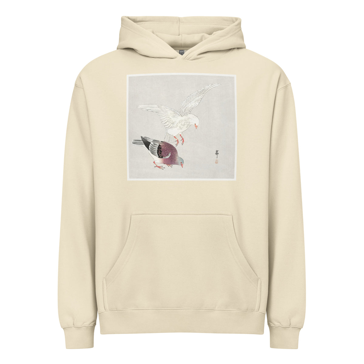 Hoodie Two Pigeons - Ohara Koson 1877 Signature