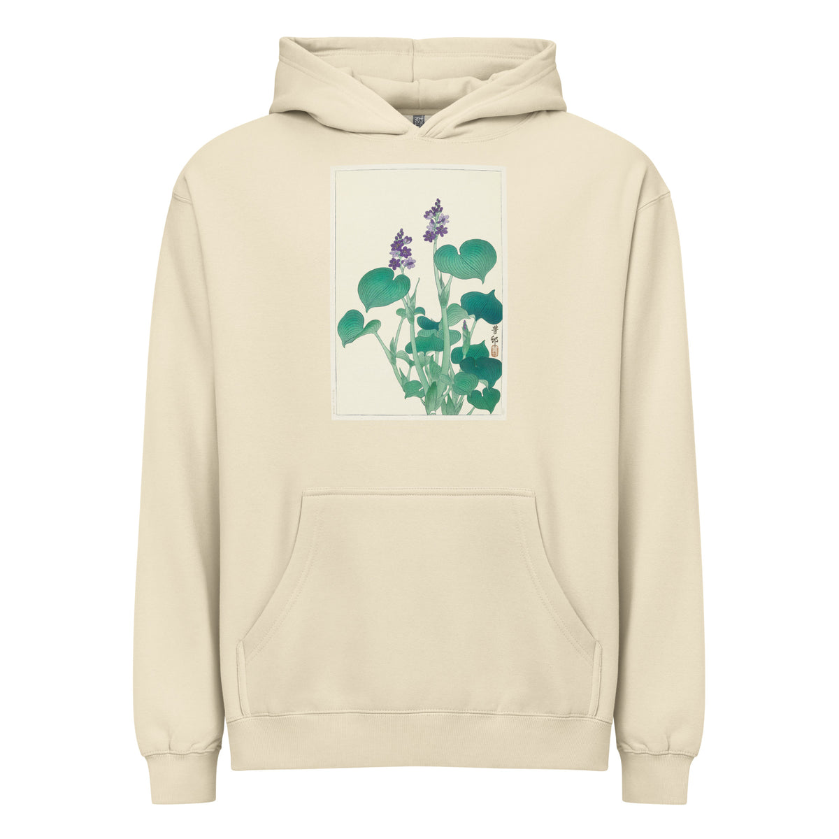 Hoodie Blooming Hosta - Ohara Koson 1920 Signature