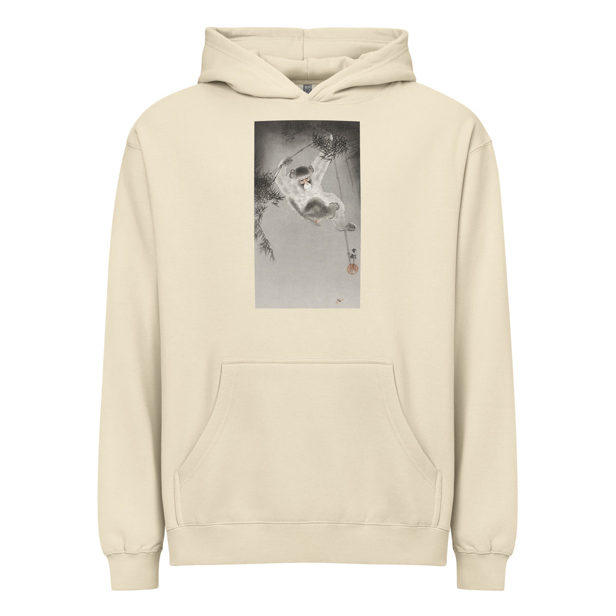 Hoodie Monkey Hanging - Ohara Koson 1900 Signature