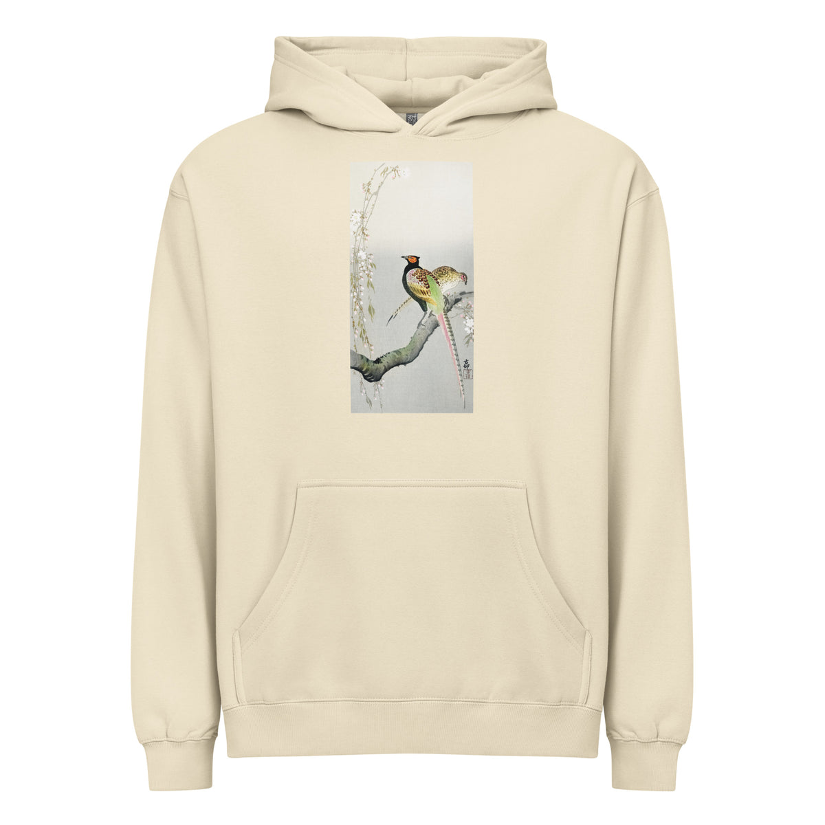 Hoodie Couple Pheasants And Cherry Blossom - Ohara Koson 1900 Signature