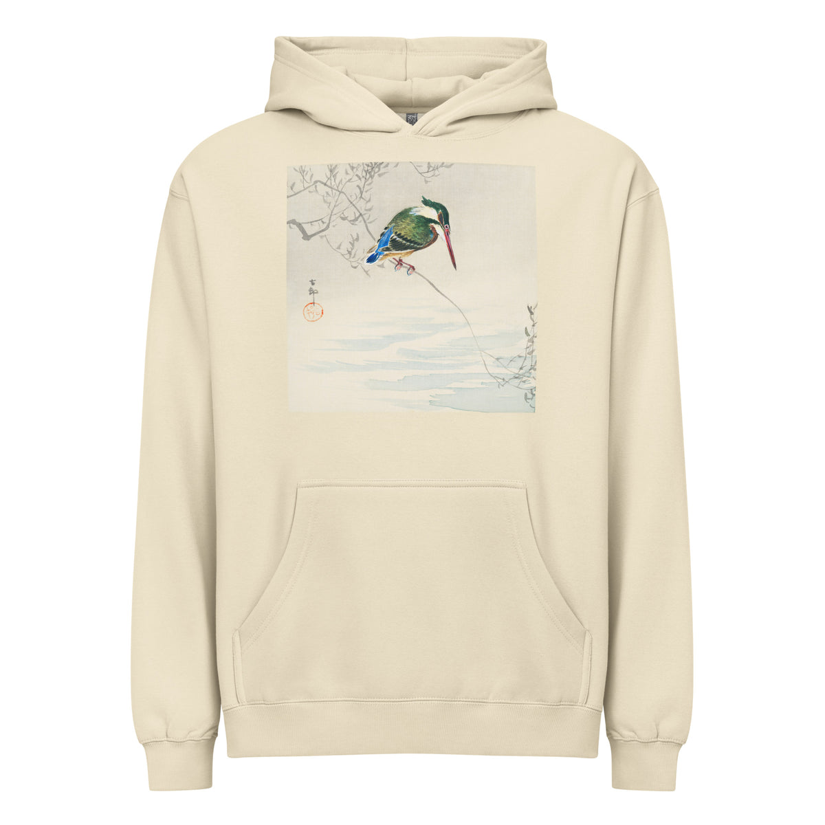 Hoodie A Kingfisher - Ohara Koson 1920 Signature