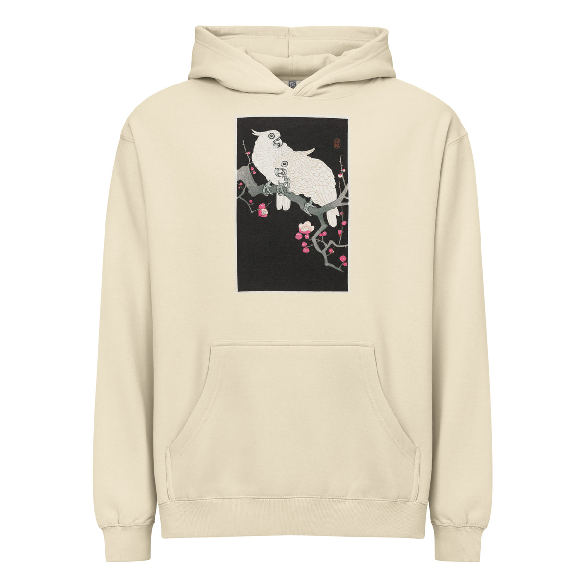 Hoodie Two Cockatoo And Plum Blossom - Ohara Koson 1925 Signature