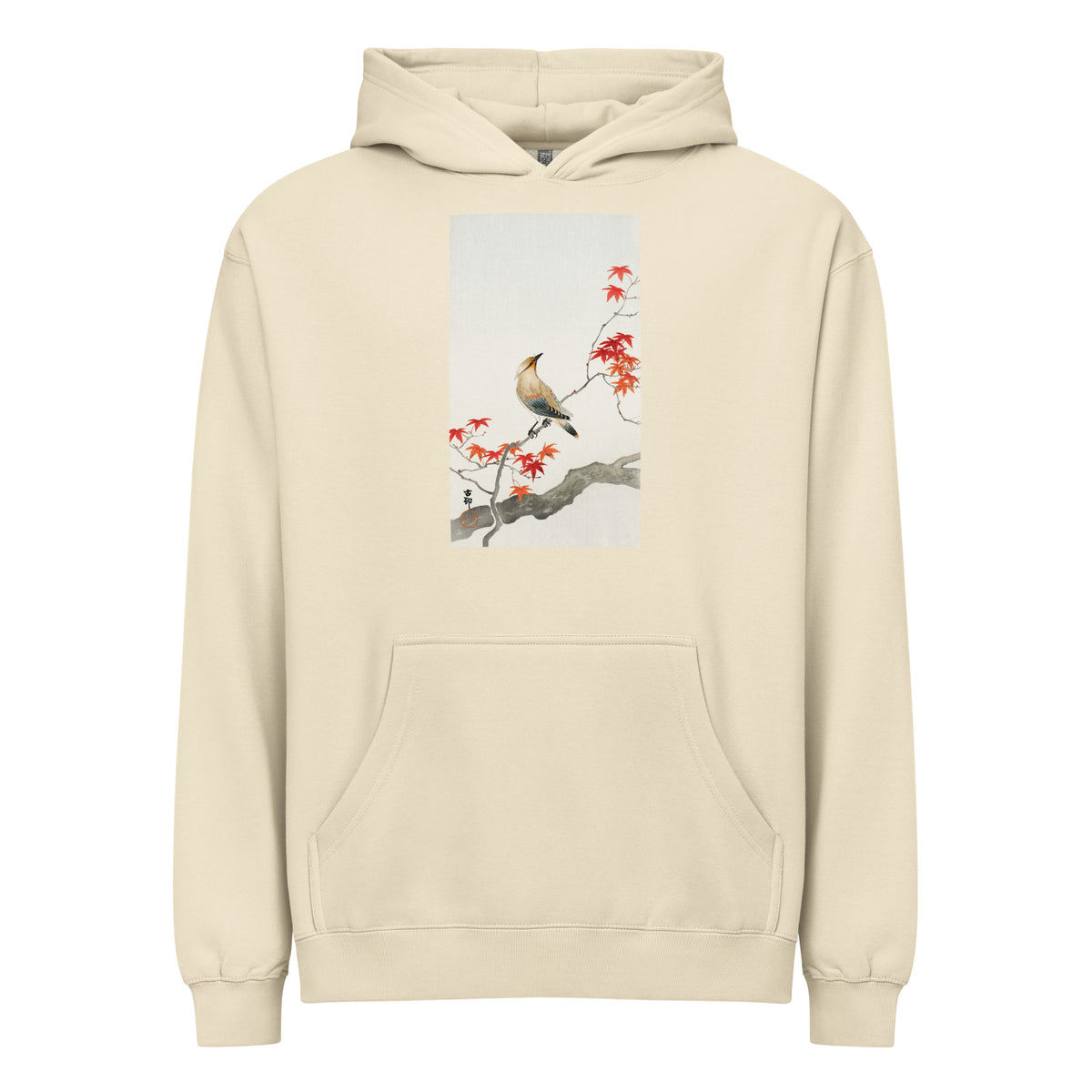 Hoodie Japanese Plague Bird On Maple - Ohara Koson 1900 Signature