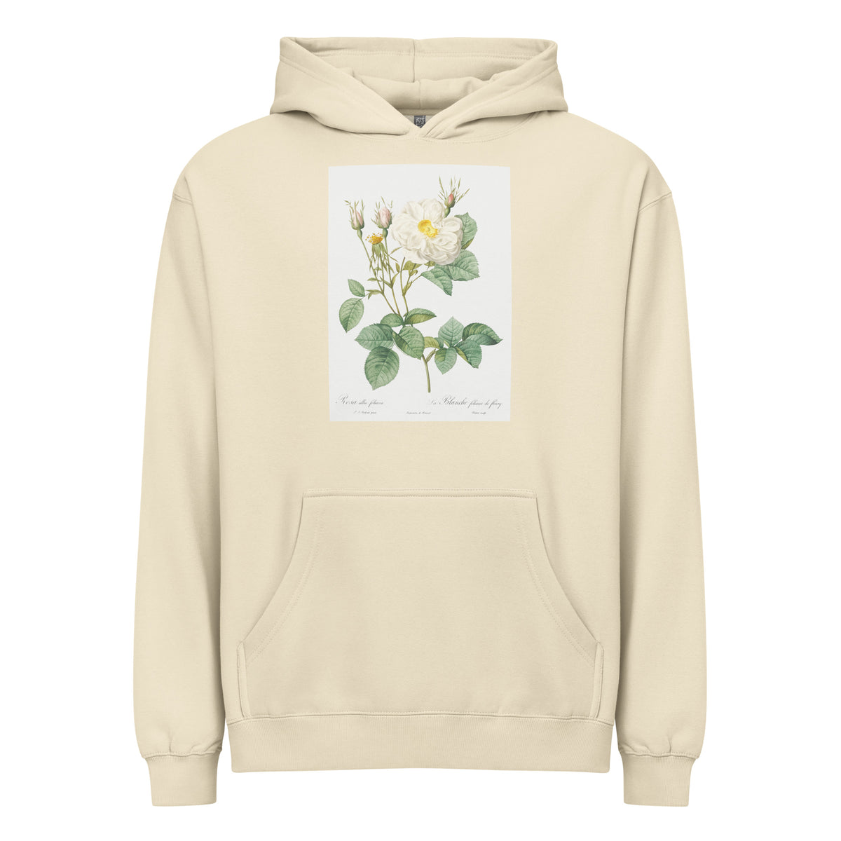 Hoodie Rosa X Alba Also Known As The White Leaf Of Fleury Rosa Alba Foliacea Signature