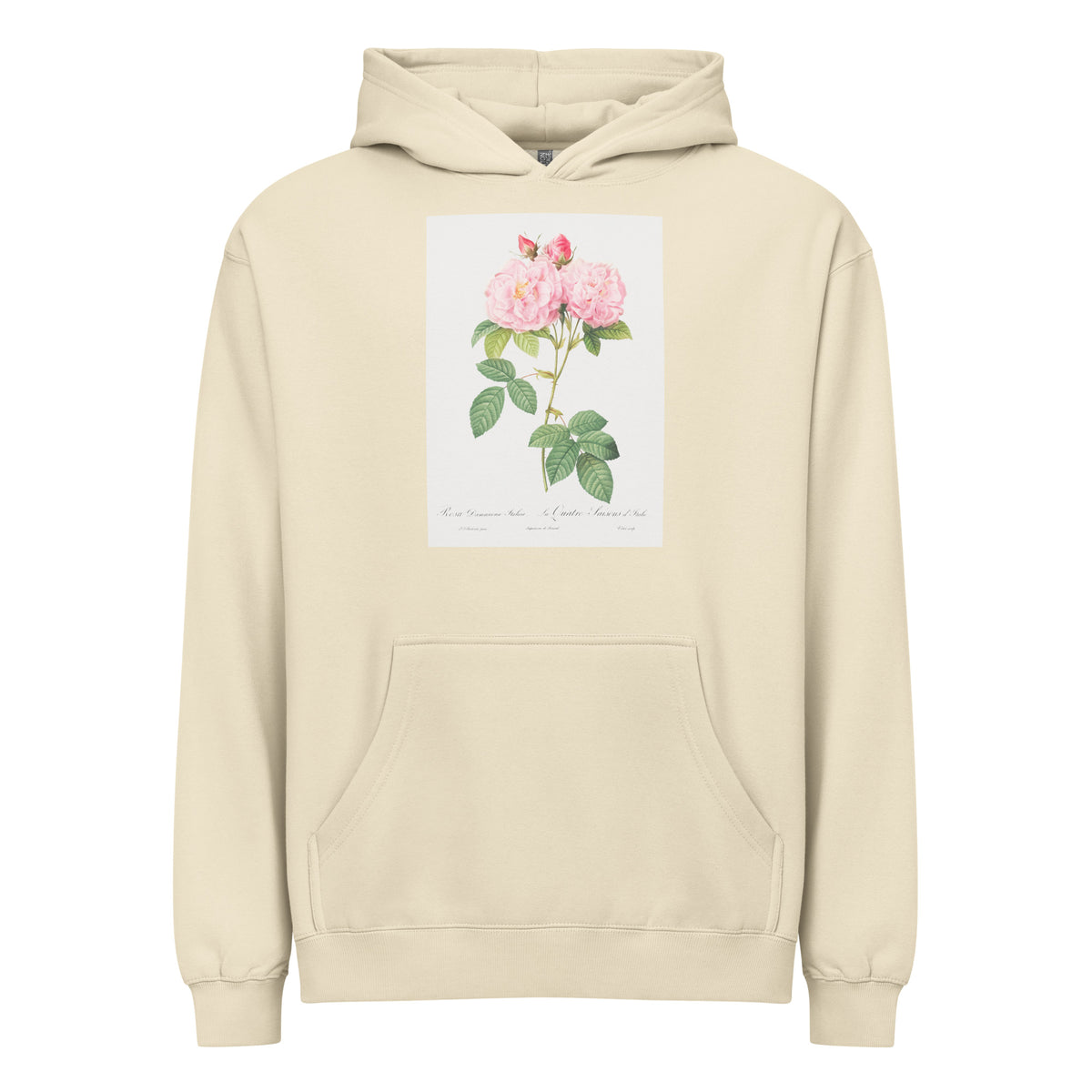 Hoodie Italian Damask Rose Also Known As The Four Seasons Of Italy Rosa Damascena Italica Signature