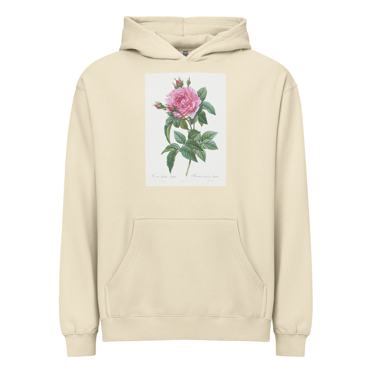 Hoodie Gallic Rose Rosa Gallica Regalis Signature
