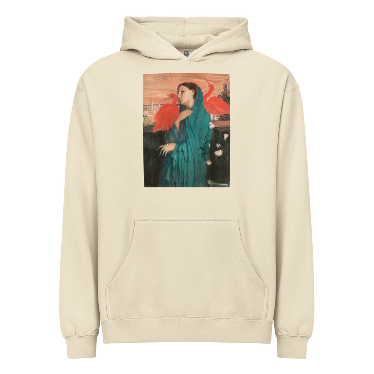 Hoodie Young Woman With Ibis Painting In High Resolution Signature