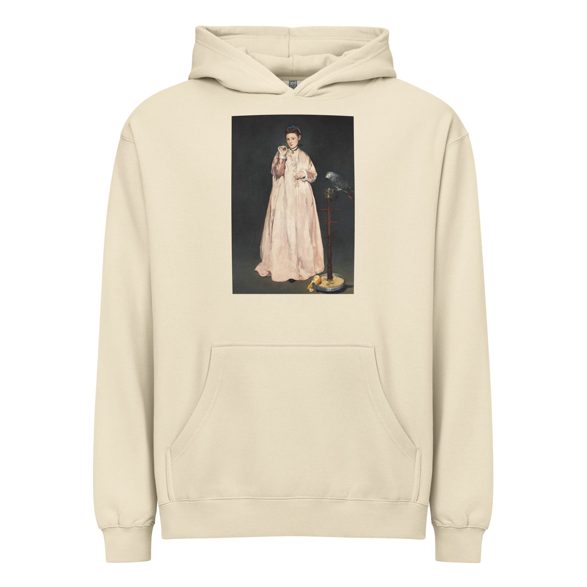 Hoodie Young Lady In 1866 Painting In High Resolution Signature