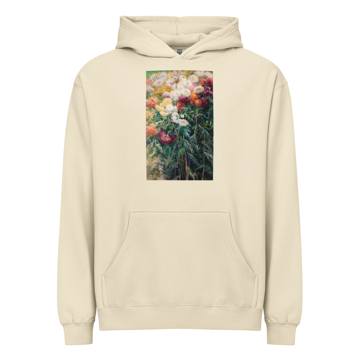 Hoodie Chrysanthemums In The Garden At Petit Gennevilliers Painting In High Resolution Signature