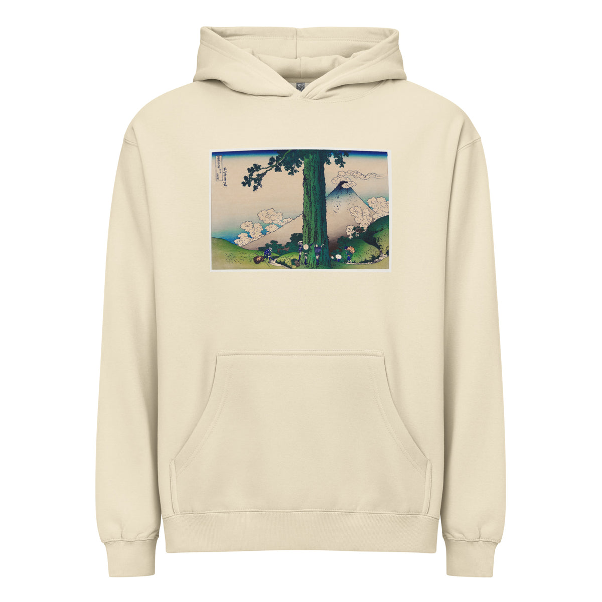 Hoodie Mishima Pass In Kai Province - Katsushika Hokusai 1760 Signature