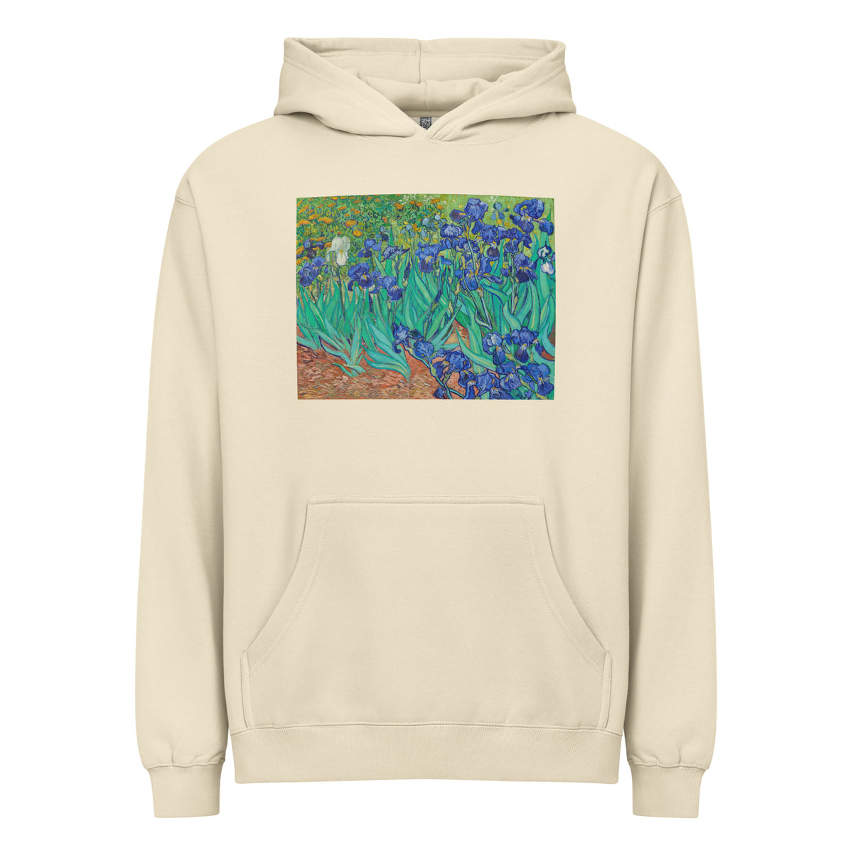 Hoodie Vincent Van Gogh S Irises Famous Painting Signature