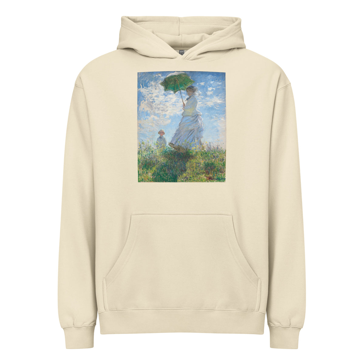 Hoodie Claude Monet S Madame Monet And Her Son Woman With A Parasol Famous Painting Signature