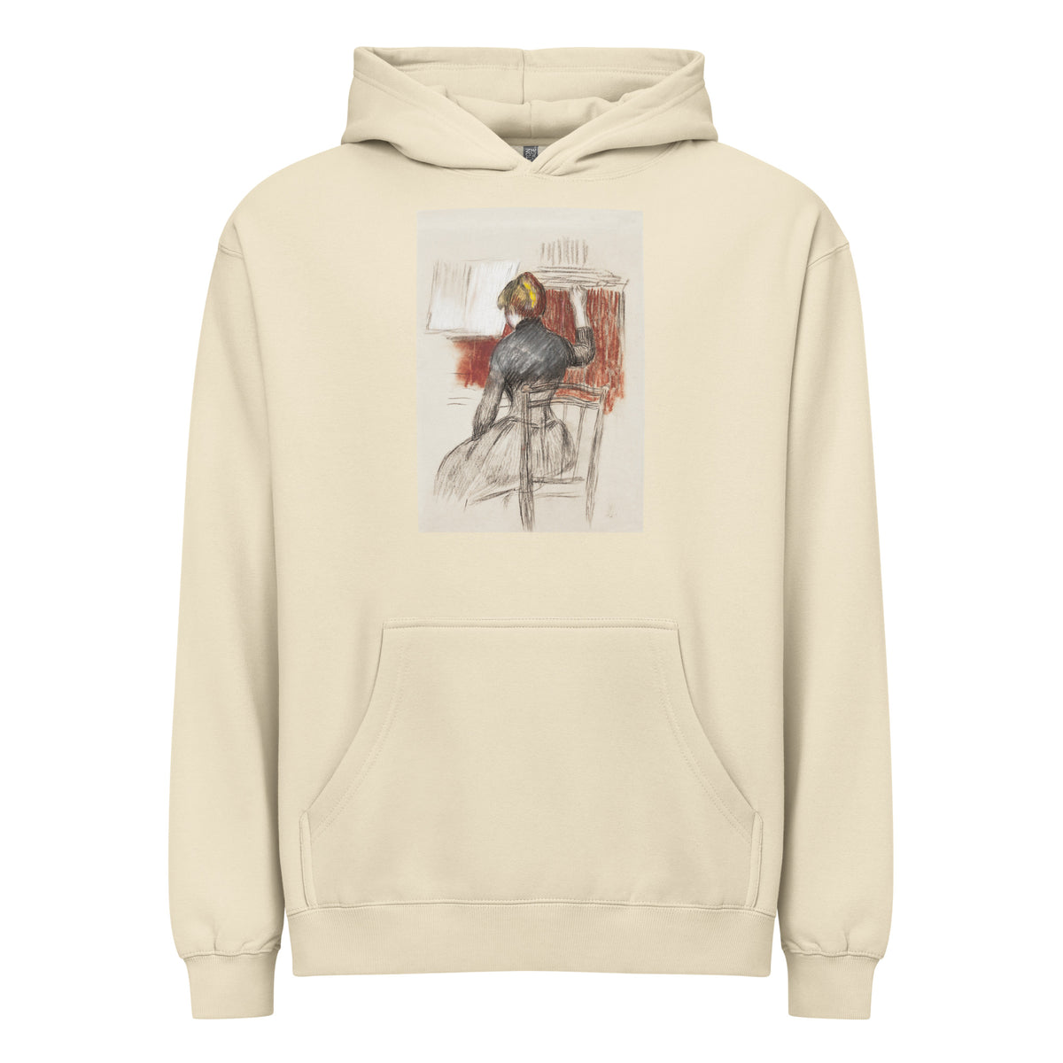 Hoodie Woman At A Piano Signature
