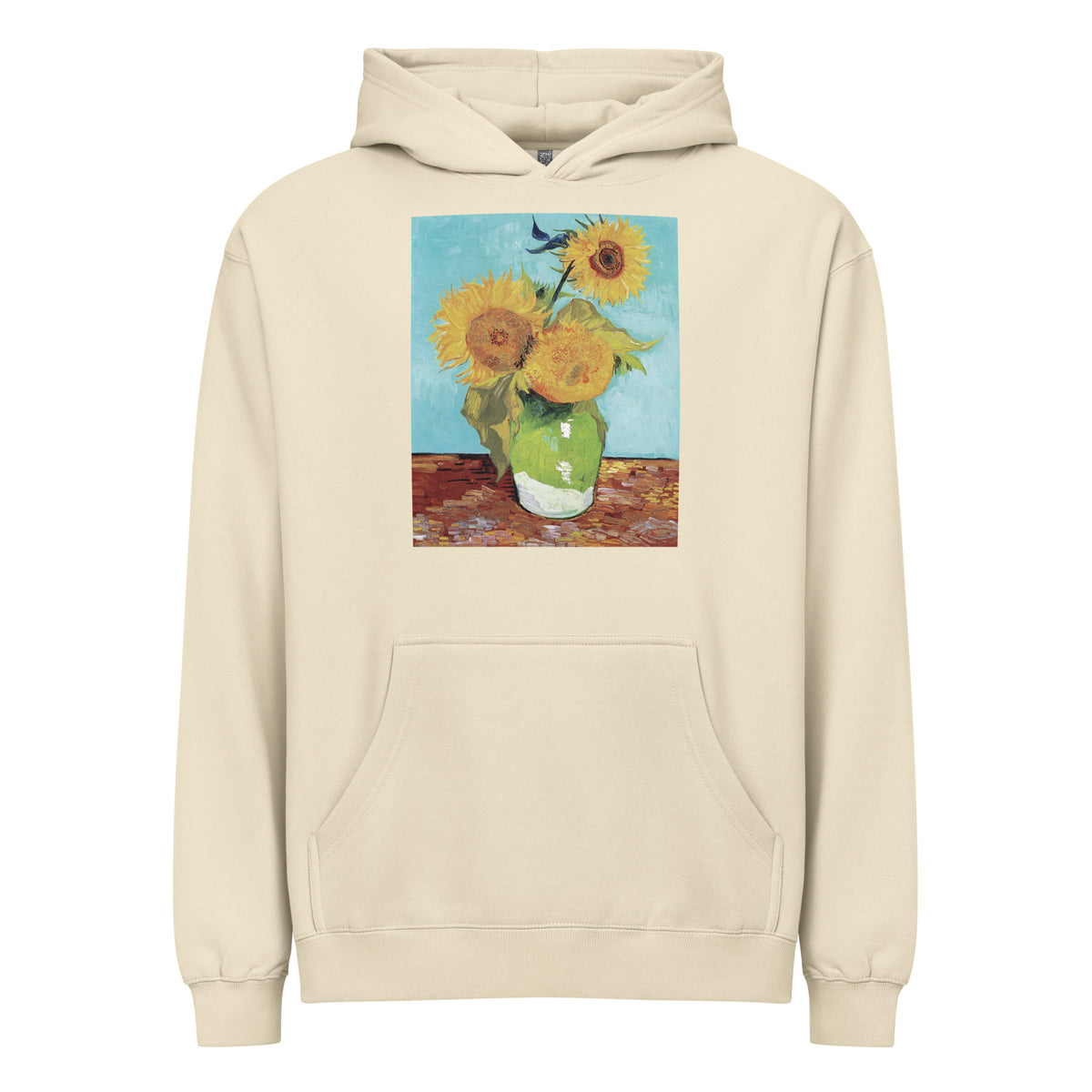 Hoodie Vincent Van Gogh S Vase With Three Sunflowers Famous Painting Signature